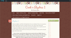 Desktop Screenshot of cookalgebra1.wonecks.net