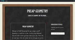 Desktop Screenshot of preapgeometry.wonecks.net